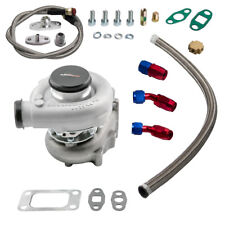 T04E T3/T4 A/R.63 400+HP STAGE III Turbocharger+Oil Return Feed line kit picture