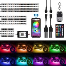 AMBOTHER  12 PCS Motorcycle LED Light, Bluetooth App Cotrol, Waterproof  picture