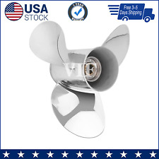 11 1/8 x 14 Stainless Outboard Propeller fit Yamaha Engines 40-60HP,13 Tooth,RH picture