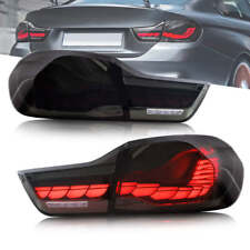 VLAND GTS OLED Smoked Tail Lights For 2014-2020 BMW F32 F33 F36 F82 F83 M4 Pair picture