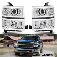 For 2014-2015 Chevy Silverado 1500 Pickup LED Chrome Projector Headlights EOA picture
