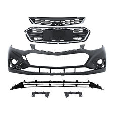 Front Bumper Cover Upper Lower Grille Grill Kit For 2016 2017 2018 Chevy Cruze picture