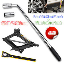 Heavy Duty 2 Ton Scissor Jack +Lug Wrench For Car Auto Garage Tire Change Quick picture