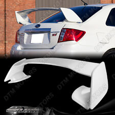 For 08-14 Subaru Impreza WRX STI Style Painted White ABS Rear Trunk Spoiler Wing picture