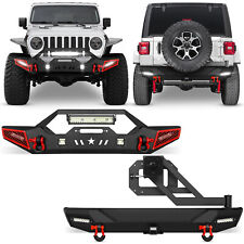 Front /Rear Bumper for 2018-2024 Jeep Wrangler JL JLU Unlimited w/ Winch Plate picture