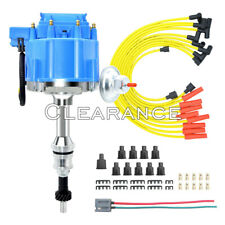 SBF HEI Ignition Distributor Blue Cap+Wires For Ford Windsor 221 260 289 302 V8 picture