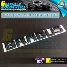 BRABUS Emblem Gloss Black Rear Trunk Lid 3D Badge AMG Mercedes Benz A C E G GL S picture