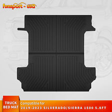 Truck Bed Mat for 2019-2024 Chevrolet Silverado/GMC Sierra 1500 5.8ft Short Bed picture