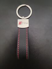Premium AUDI S-LINE Keychain with Leather Strap picture