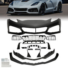 ZR1 Style Front Bumper Cover Complete For 2014-2019 Chevy Chevrolet Corvette C7 picture
