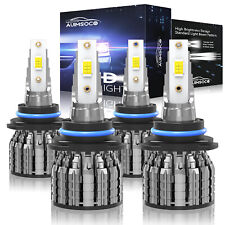 For 1998-2000 Lexus GS400 4x Combo 9005+9006 LED Headlight High Low Beam Bulbs picture