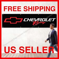 Chevrolet Racing 2x8 ft Premium Banner Flag Corvette Camaro Chevy Car Truck Sign picture