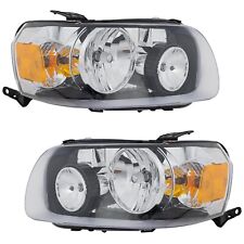 Headlight Set For 2005-2007 Ford Escape with Bulbs Driver and Passenger Side picture