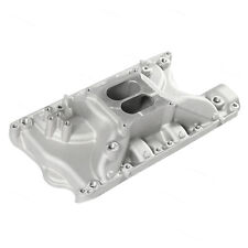 For Small Block Ford 351W Aluminum Carb Intake Manifold 1500-6500 Satin E42458 picture