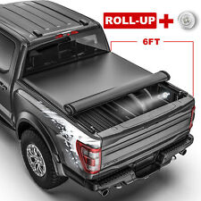 6FT Roll Up Truck Bed Tonneau Cover For 2005-2024 Nissan Frontier 6' Waterproof picture