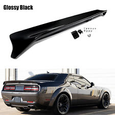 Fits For 08-22 Dodge Challenger Hellcat Rear Spoiler w/Camera Hole Gloss Black picture