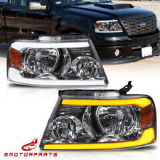 For 2004-2008 Ford F150 Lincoln Mark LT Chrome LED DRL Headlight Assembly picture