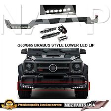 G63 Front Bumper Led Lip Brabus AMG Spoiler Wing 4x4 G-Wagon Kit Lower G65 Part picture