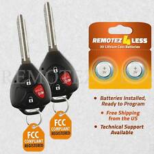2 For 2007 2008 2009 2010 2011 2012 2013 Toyota Yaris Keyless Remote Car Key Fob picture