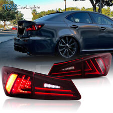 VLAND Red Style LED Tail Lights For 2006-2012 Lexus IS250 IS350 ISF Rear Lamp picture