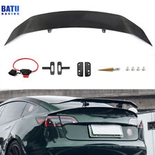 Universal 53inch Real Carbon Fiber Automatic Adjustable Rear Tail Spoiler Wing picture