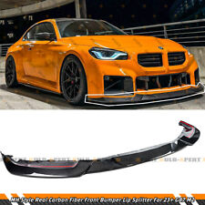 For 23-24 BMW G87 M2 Coupe Real Carbon Fiber MH Style Front Bumper Splitter Lip picture