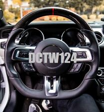 Sportive flat bottom real carbon top steering wheel Ford Mustang S550 15~17 mode picture