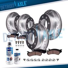 Brakes Rotor + Pad SRW 4x4 Ford F-350 SD Front Rear Brake Rotors +Pads 4WD picture
