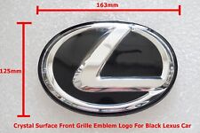1Pc Size 163mm Crystal Surface Front Grille Emblem Logo For Black  picture