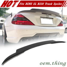 Fit FOR Mercedes BENZ SL R230 Convertible SL500 Trunk Spoiler Painted V Type picture