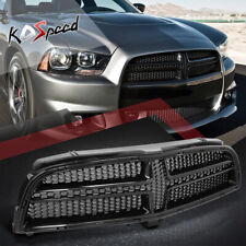 Honeycomb Glossy Black Front Grille Factory Style for Dodge Charger 2012-2014 picture