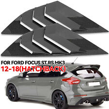 Window Louver Rear Vent Cover Carbon Fiber For Ford Focus ST RS III Hatchback picture