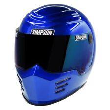Simpson Safety 28315XX6 Outlaw Bandit Motorcycle Helmet - 2X-Large, Blue NEW picture