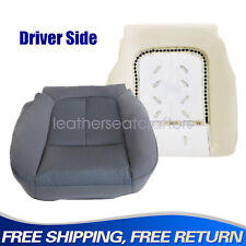 For FORD F-150 2011-2014 DRIVER BOTTOM SEAT COVER STEEL GRAY & FOAM Cushion picture
