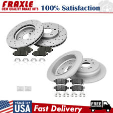For 2005 - 2010 Honda Odyssey Front & Rear Brake Rotors and Ceramic Brake Pads picture