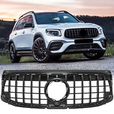 For 2020-22 Mercedes X247 GLB250 200 220 AMG Line Sport Bumper Grille All Black picture