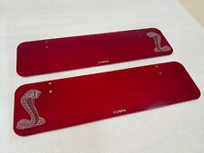 Shelby Cobra / Factory 5 Replacement/Replica Sun Visors *TRANSPARENT BLOOD RED* picture