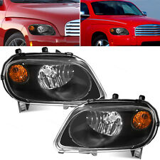 For 2006-2011 Chevy HHR Headlights Headlamps Black Housing Pair Left Right picture
