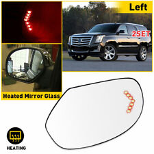 2xMirror Glass Heated Signal Driver For Cadillac Chevrolet Tahoe GMC Yukon 07-13 picture
