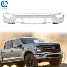 ML34-17757-F Steel Front Bumper Chrome W/o Sensor Holes For 2021-2023 Ford F150 picture