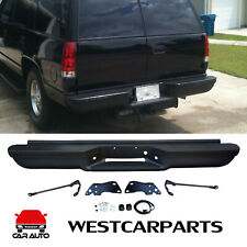 NEW Black Steel Rear Bumper Assembly For 1993-99 Chevy Suburban Tahoe GMC Yukon picture