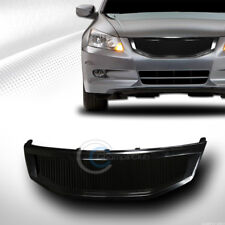 Fits 11-12 Honda Accord Sedan Glossy Black T-R Aluminum Mesh Front Bumper Grille picture