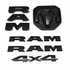 Set OEM RAM Grille Tailgate Emblem Ram Fender 4x4 Badge for 2019 RAM 1500 BK F1 picture