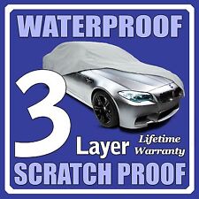 3 Layer Car Cover Breathable Waterproof Layers Outdoor Indoor Fleece Lining Fix picture