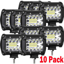 10Pcs 4inch LED Work Light Bar Spot Pods Fog Lamp Offroad Driving Truck SUV ATV picture