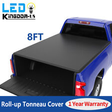 OEDRO Soft Roll Up Tonneau Cover for 2003-2023 Dodge Ram 1500 2500 3500 8 Ft Bed picture