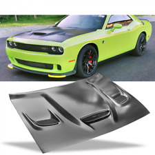 Fit 08 - 2020 Dodge Challenger Hellcat Style Hood Scoop Air Intake Vent Aluminum picture