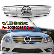 Front Upper Grille w/LED Star For Mercedes Benz W204 C200 C300 2008-2014 Grill picture