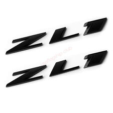 2x GM Camaro ZL1 emblems badge Rear Side Door Chevrolet Genuine 1F Matte BK picture