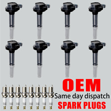 8X OEM Ignition Coil & 8X Iridium Spark Plug For Ford F150 Mustang 5.0L V8 UF622 picture